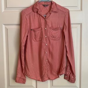 Like-New pink Rubbish button down